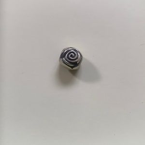 Sliver rose pandora bead